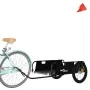 Remolque para bicicletas hierro y tela Oxford negro de vidaXL, Remolques para bicicletas - Ref: Foro24-94178, Precio: 94,27 €...