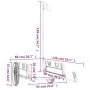 Anhänger für Fahrräder aus Eisen und schwarzem Oxford-Stoff von vidaXL, Fahrradanhänger - Ref: Foro24-94178, Preis: 94,27 €, ...