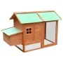 Gallinero madera maciza pino y abeto 170x81x110 cm de vidaXL, Jaulas y habitáculos para animales pequeños - Ref: Foro24-17064...