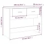 Konsolentisch aus Sonoma-Eichenfurnier 100x39x75 cm von vidaXL, Tische - Ref: Foro24-816779, Preis: 66,65 €, Rabatt: %