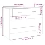 Mesa consola madera contrachapada roble Sonoma 100x39x75 cm de vidaXL, Mesas - Ref: Foro24-816779, Precio: 66,65 €, Descuento: %
