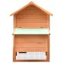Gallinero madera maciza pino y abeto 170x81x110 cm de vidaXL, Jaulas y habitáculos para animales pequeños - Ref: Foro24-17064...