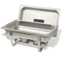 Set calentador de comida para buffet 2 piezas acero inoxidable de vidaXL, Escalfadores - Ref: Foro24-50528, Precio: 121,56 €,...