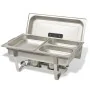 Set calentador de comida para buffet 2 piezas acero inoxidable de vidaXL, Escalfadores - Ref: Foro24-50528, Precio: 121,56 €,...