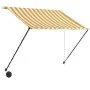 Toldo retráctil con LED amarillo y blanco 150x150 cm de vidaXL, Toldos - Ref: Foro24-145908, Precio: 42,39 €, Descuento: %