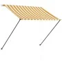 Toldo retráctil con LED amarillo y blanco 150x150 cm de vidaXL, Toldos - Ref: Foro24-145908, Precio: 42,39 €, Descuento: %