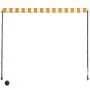 Toldo retráctil con LED amarillo y blanco 150x150 cm de vidaXL, Toldos - Ref: Foro24-145908, Precio: 42,39 €, Descuento: %