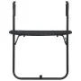 Mesa balcón colgante plástico aspecto ratán negro 60x64x83,5 cm by vidaXL, Garden tables - Ref: Foro24-47894, Price: 42,33 €,...