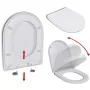 Square white soft-closing and quick-release toilet seat by vidaXL, Toilet and bidet seats - Ref: Foro24-141765, Price: 30,63 ...
