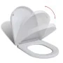 Square white soft-closing and quick-release toilet seat by vidaXL, Toilet and bidet seats - Ref: Foro24-141765, Price: 30,63 ...