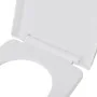 Square white soft-closing and quick-release toilet seat by vidaXL, Toilet and bidet seats - Ref: Foro24-141765, Price: 30,63 ...
