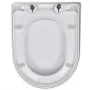 Square white soft-closing and quick-release toilet seat by vidaXL, Toilet and bidet seats - Ref: Foro24-141765, Price: 30,63 ...
