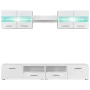 TV-Wohnzimmerschrank mit strahlend weißen LED-Leuchten, 5-teilig von vidaXL, TV-Möbel - Ref: Foro24-246027, Preis: 372,28 €, ...