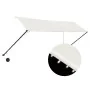 Retractable awning with cream-colored LED lights 350x150 cm by vidaXL, Awnings - Ref: Foro24-145926, Price: 63,56 €, Discount: %