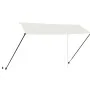 Retractable awning with cream-colored LED lights 350x150 cm by vidaXL, Awnings - Ref: Foro24-145926, Price: 63,56 €, Discount: %