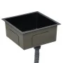 Handgefertigte Küchenspüle aus schwarzem Edelstahl von vidaXL, Sinkt - Ref: Foro24-145083, Preis: 129,18 €, Rabatt: %