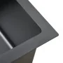 Handgefertigte Küchenspüle aus schwarzem Edelstahl von vidaXL, Sinkt - Ref: Foro24-145083, Preis: 129,18 €, Rabatt: %