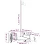 Remolque de carga para bicicleta hierro y tela Oxford negro de vidaXL, Remolques para bicicletas - Ref: Foro24-94164, Precio:...