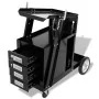 Schweißwagen mit 4 schwarzen Schubladen von vidaXL, Werkzeugschränke - Ref: Foro24-142363, Preis: 115,39 €, Rabatt: %