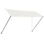 Retractable awning with LED cream color 400x150 cm by vidaXL, Awnings - Ref: Foro24-145927, Price: 68,26 €, Discount: %