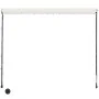 Retractable awning with LED cream color 400x150 cm by vidaXL, Awnings - Ref: Foro24-145927, Price: 68,26 €, Discount: %