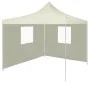 Professional folding tent with 2 cream-colored steel walls 2x2m by vidaXL, Tents and gazebos - Ref: Foro24-48881, Price: 96,8...