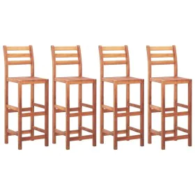 Küchenstühle 4 Einheiten aus massivem Akazienholz von vidaXL, Küchenhocker - Ref: Foro24-46315, Preis: 223,39 €, Rabatt: %