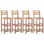 Sillas de cocina 4 unidades madera maciza de acacia de vidaXL, Taburetes de cocina - Ref: Foro24-46315, Precio: 223,39 €, Des...
