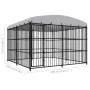Außenzwinger mit Dach 300x300x210 cm von vidaXL, Hundehütten und Zäune - Ref: Foro24-170895, Preis: 803,11 €, Rabatt: %