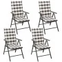 5-teiliges Garten-Essset und schwarze Aluminiumkissen von vidaXL, Gartensets - Ref: Foro24-42778, Preis: 424,06 €, Rabatt: %