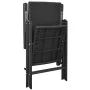 5-teiliges Garten-Essset und schwarze Aluminiumkissen von vidaXL, Gartensets - Ref: Foro24-42778, Preis: 424,06 €, Rabatt: %