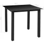 5-teiliges Garten-Essset und schwarze Aluminiumkissen von vidaXL, Gartensets - Ref: Foro24-42778, Preis: 424,06 €, Rabatt: %