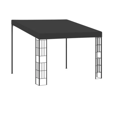 Gazebo with wall mounting anthracite gray fabric 3x3 m by vidaXL, Tents and gazebos - Ref: Foro24-47990, Price: 238,01 €, Dis...