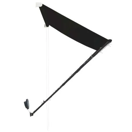 Einziehbare Markise mit LED Anthrazitgrau 150x150 cm von vidaXL, Markisen - Ref: Foro24-145915, Preis: 40,31 €, Rabatt: %
