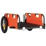 Remolque para bicicletas hierro y tela Oxford naranja de vidaXL, Remolques para bicicletas - Ref: Foro24-94159, Precio: 77,63...