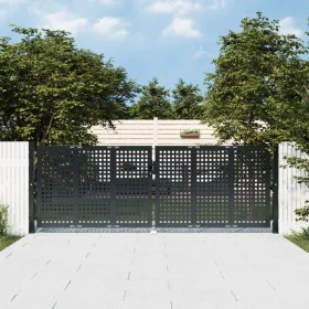 Anthracite gray steel garden gate 300x125 cm by vidaXL, garden gates - Ref: Foro24-154565, Price: 372,86 €, Discount: %