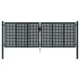 Anthrazitgraues Gartentor aus Stahl 300x125 cm von vidaXL, Gartentore - Ref: Foro24-154565, Preis: 373,15 €, Rabatt: %