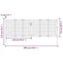 Anthrazitgraues Gartentor aus Stahl 300x125 cm von vidaXL, Gartentore - Ref: Foro24-154565, Preis: 373,15 €, Rabatt: %