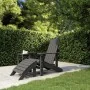 Adirondack Gartenstuhl mit Fußstütze HDPE Anthrazit von vidaXL, Gartenstühle - Ref: Foro24-318646, Preis: 206,75 €, Rabatt: %