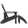 Adirondack Gartenstuhl mit Fußstütze HDPE Anthrazit von vidaXL, Gartenstühle - Ref: Foro24-318646, Preis: 206,75 €, Rabatt: %