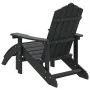 Adirondack Gartenstuhl mit Fußstütze HDPE Anthrazit von vidaXL, Gartenstühle - Ref: Foro24-318646, Preis: 206,75 €, Rabatt: %