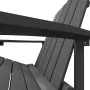 Adirondack Gartenstuhl mit Fußstütze HDPE Anthrazit von vidaXL, Gartenstühle - Ref: Foro24-318646, Preis: 206,75 €, Rabatt: %