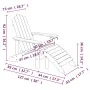 Adirondack Gartenstuhl mit Fußstütze HDPE Anthrazit von vidaXL, Gartenstühle - Ref: Foro24-318646, Preis: 206,75 €, Rabatt: %