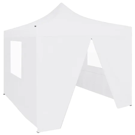 Professional folding tent with 4 walls white steel 2x2 m by vidaXL, Tents and gazebos - Ref: Foro24-48888, Price: 122,49 €, D...