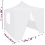 Professional folding tent with 4 walls white steel 2x2 m by vidaXL, Tents and gazebos - Ref: Foro24-48888, Price: 122,49 €, D...