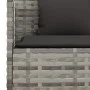 L-förmiges Gartensofa mit grauen synthetischen Rattankissen von vidaXL, Outdoor-Sofas - Ref: Foro24-362337, Preis: 258,73 €, ...