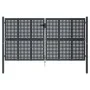 Anthrazitgraues Gartentor aus Stahl 300x175 cm von vidaXL, Gartentore - Ref: Foro24-154567, Preis: 585,52 €, Rabatt: %