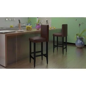Küchenhocker 6 Stück dunkelbraunes Kunstleder von vidaXL, Küchenhocker - Ref: Foro24-160718, Preis: 536,90 €, Rabatt: %