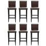 Küchenhocker 6 Stück dunkelbraunes Kunstleder von vidaXL, Küchenhocker - Ref: Foro24-160718, Preis: 536,90 €, Rabatt: %