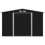 Anthrazitgrauer Gartenschuppen aus Stahl, 257 x 205 x 178 cm von vidaXL, Schuppen - Ref: Foro24-47030, Preis: 337,29 €, Rabat...